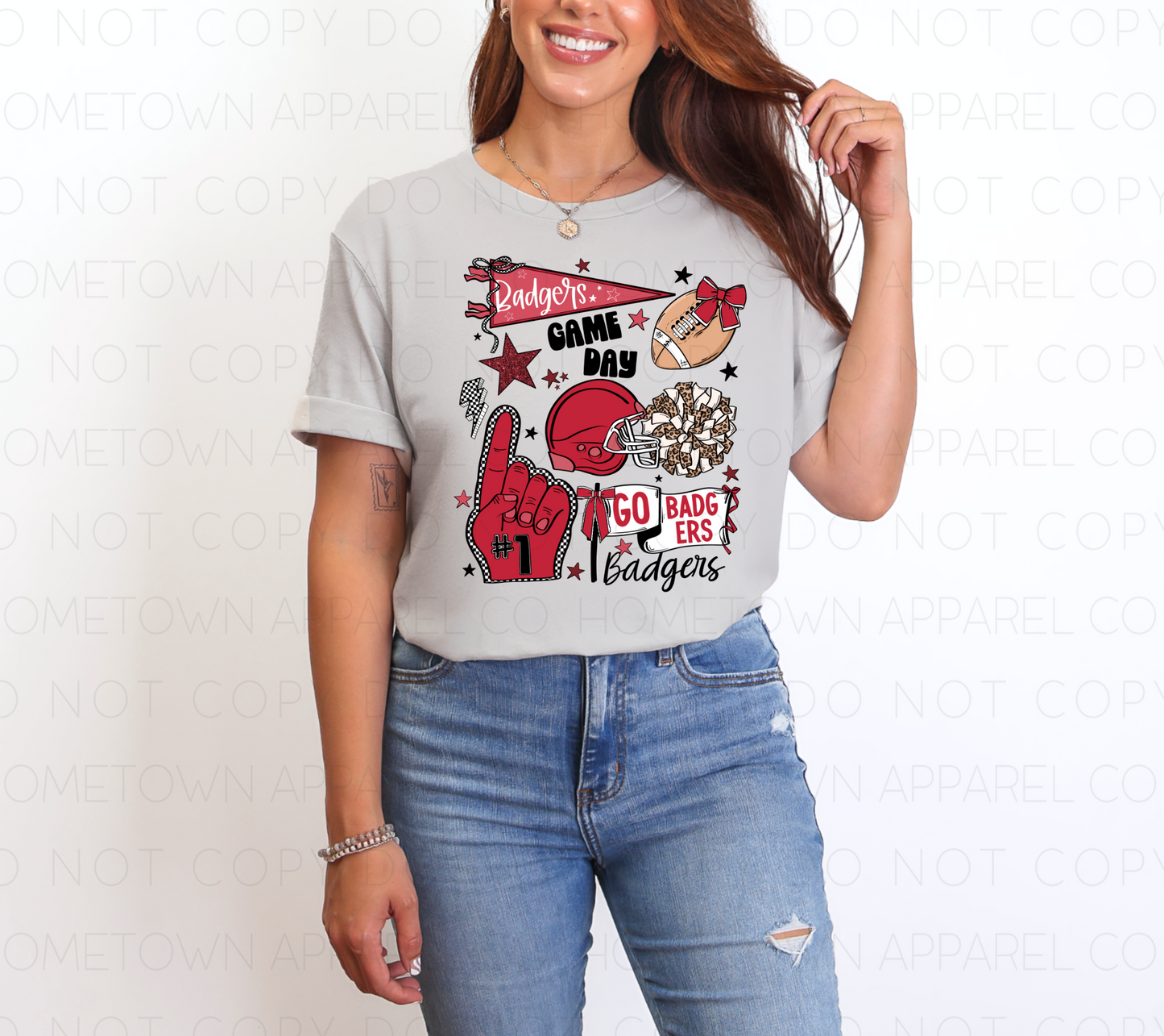 Badgers Game Day Tee & Sweatshirt