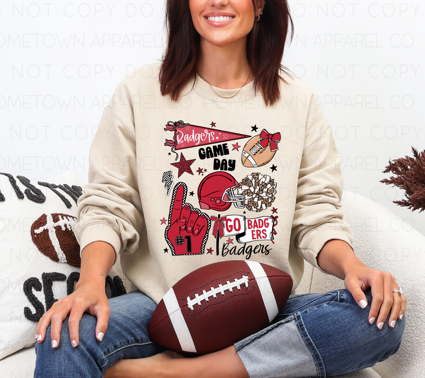 Badgers Game Day Tee & Sweatshirt