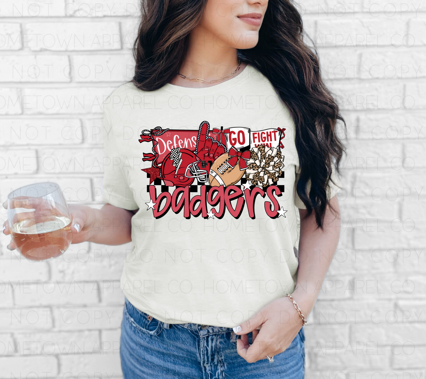 Badgers Defense Game Day Tee & Sweatshirt