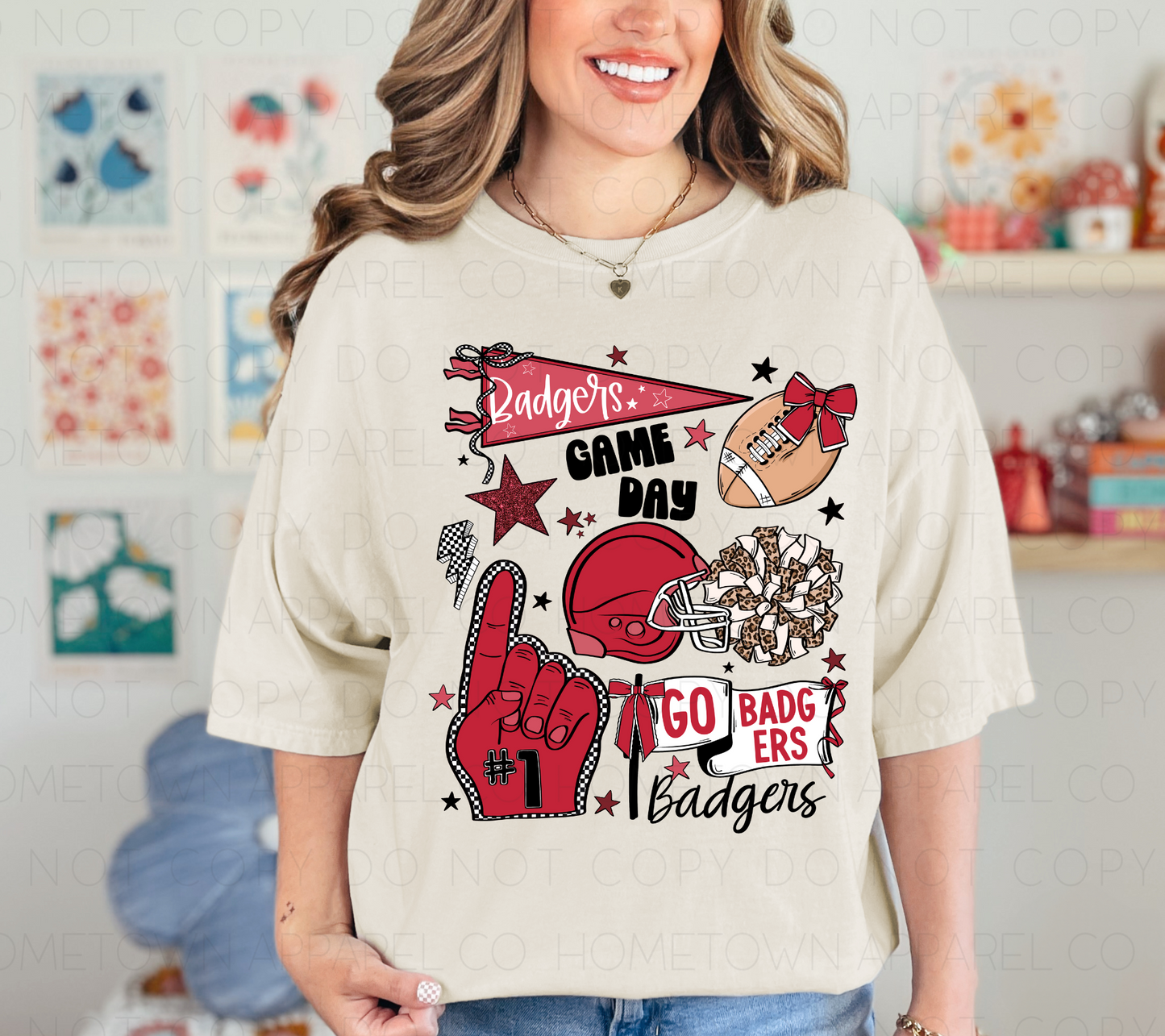 Badgers Game Day Tee & Sweatshirt