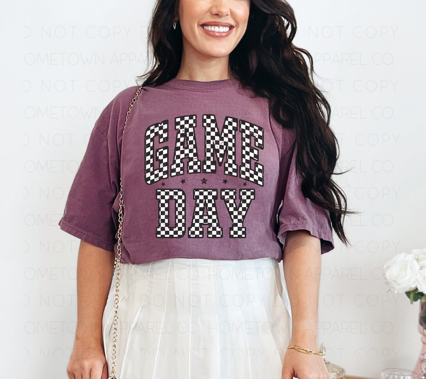Checkered Game Day Tee