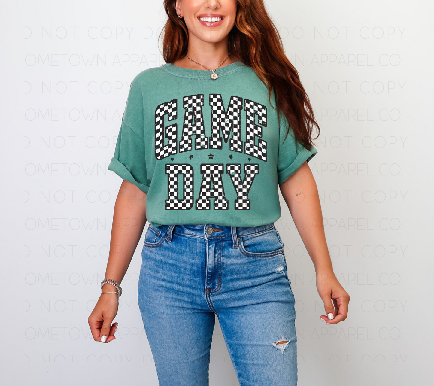 Checkered Game Day Tee