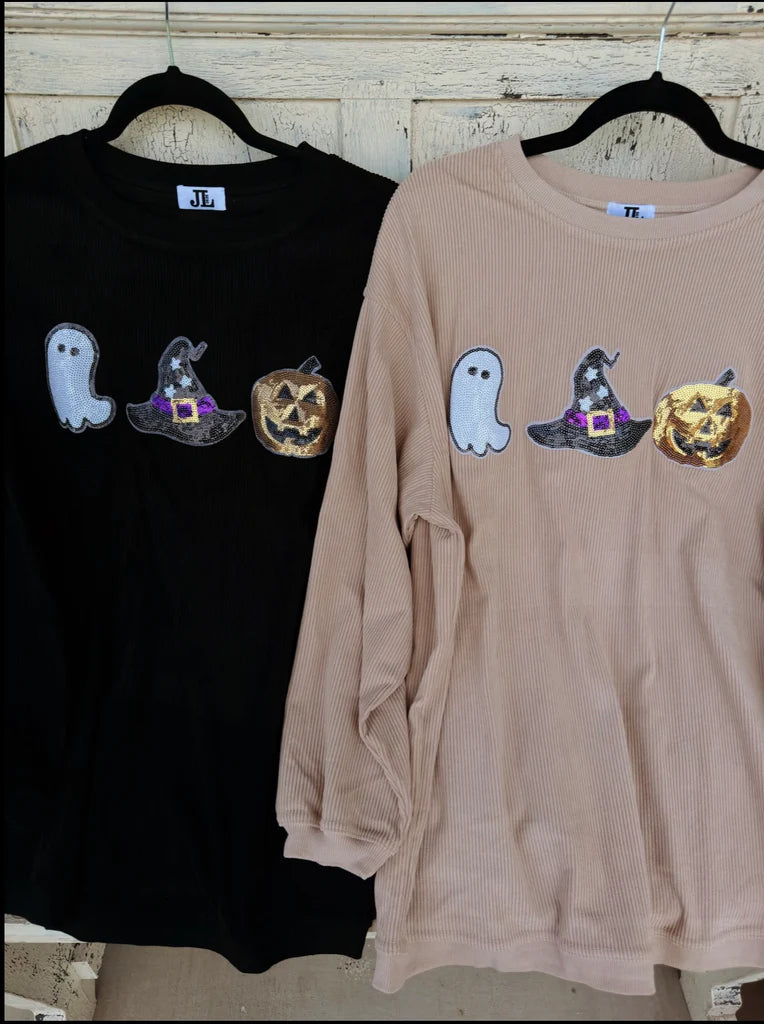 Sequin Halloween Corded Crew