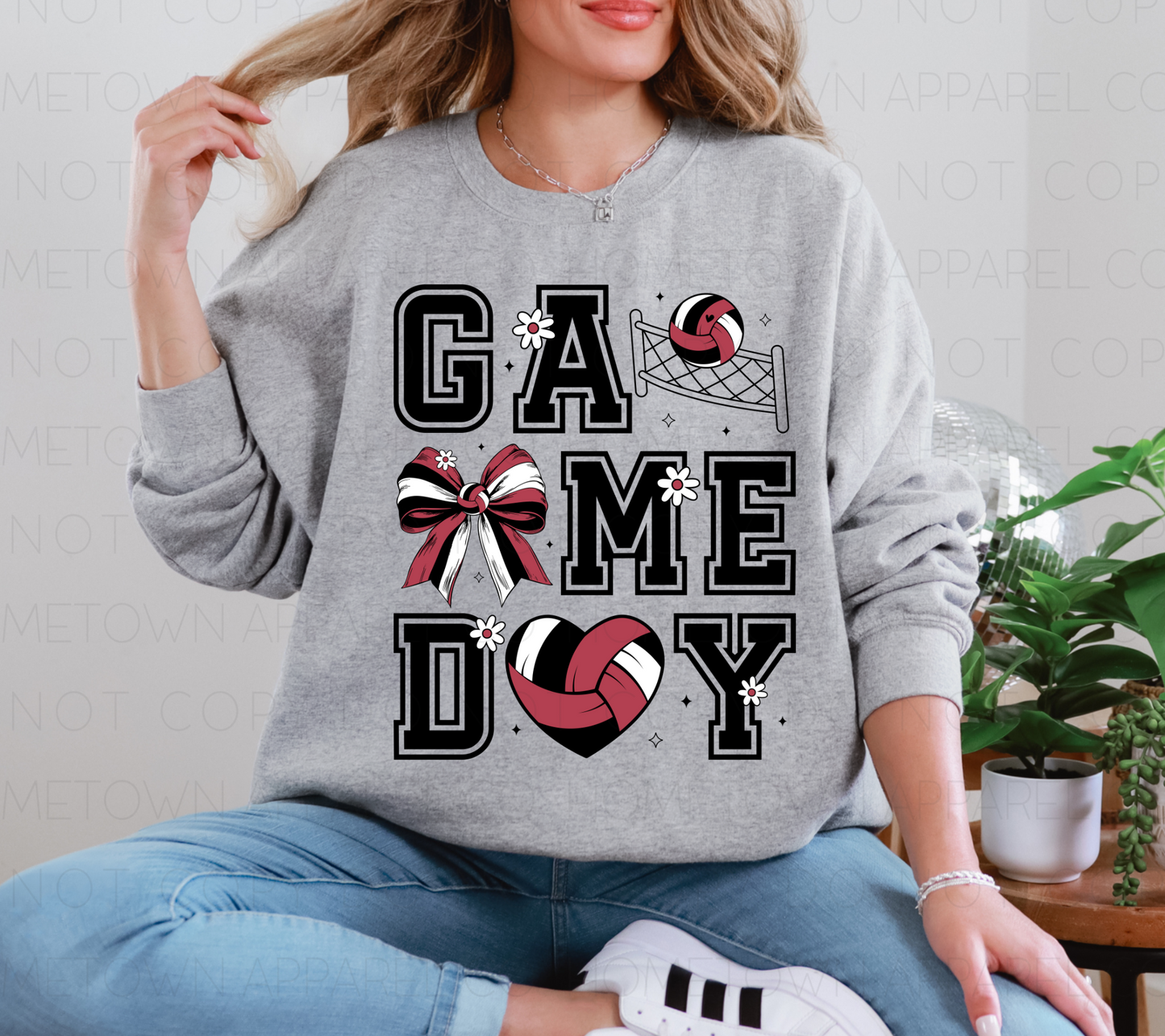 Volleyball Game Day Tee & Sweatshirt