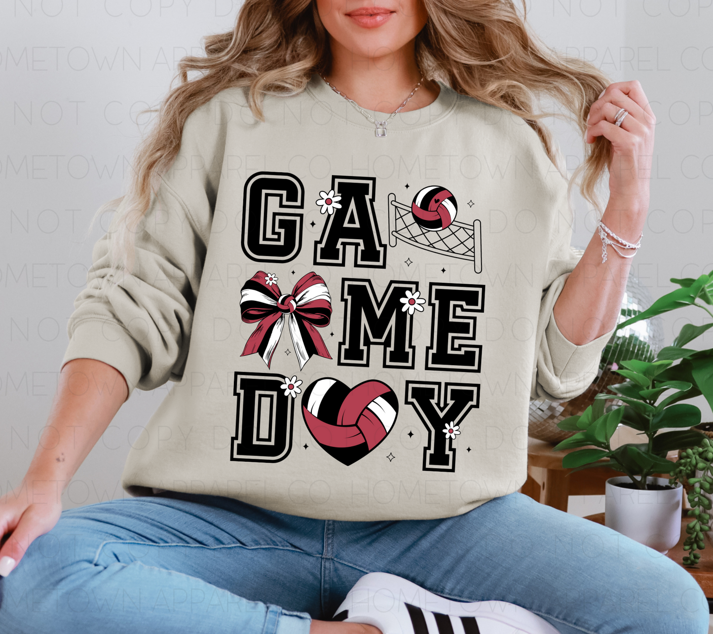 Volleyball Game Day Tee & Sweatshirt