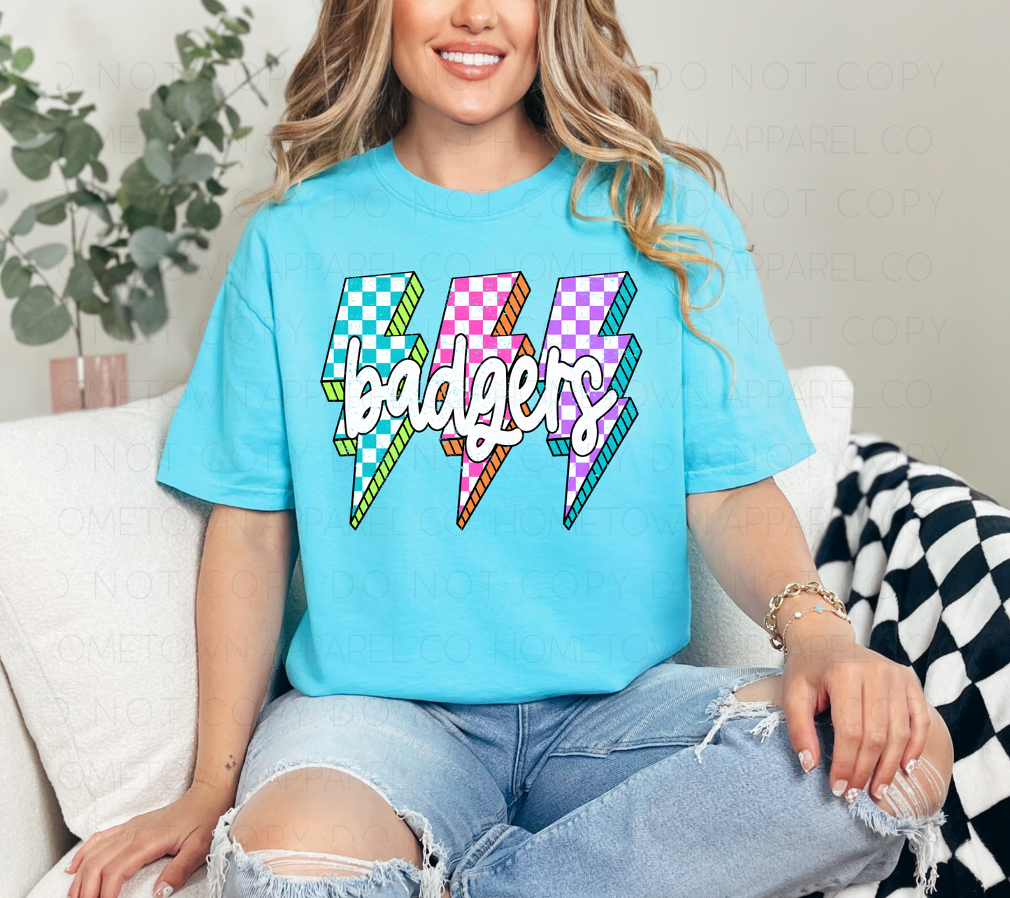 Lightning Bolt Badgers Tee
