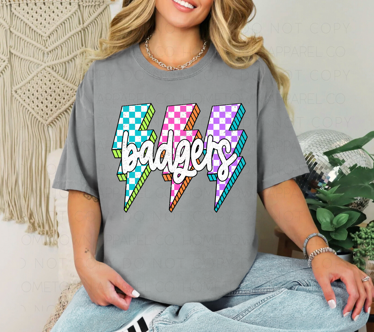 Lightning Bolt Badgers Tee