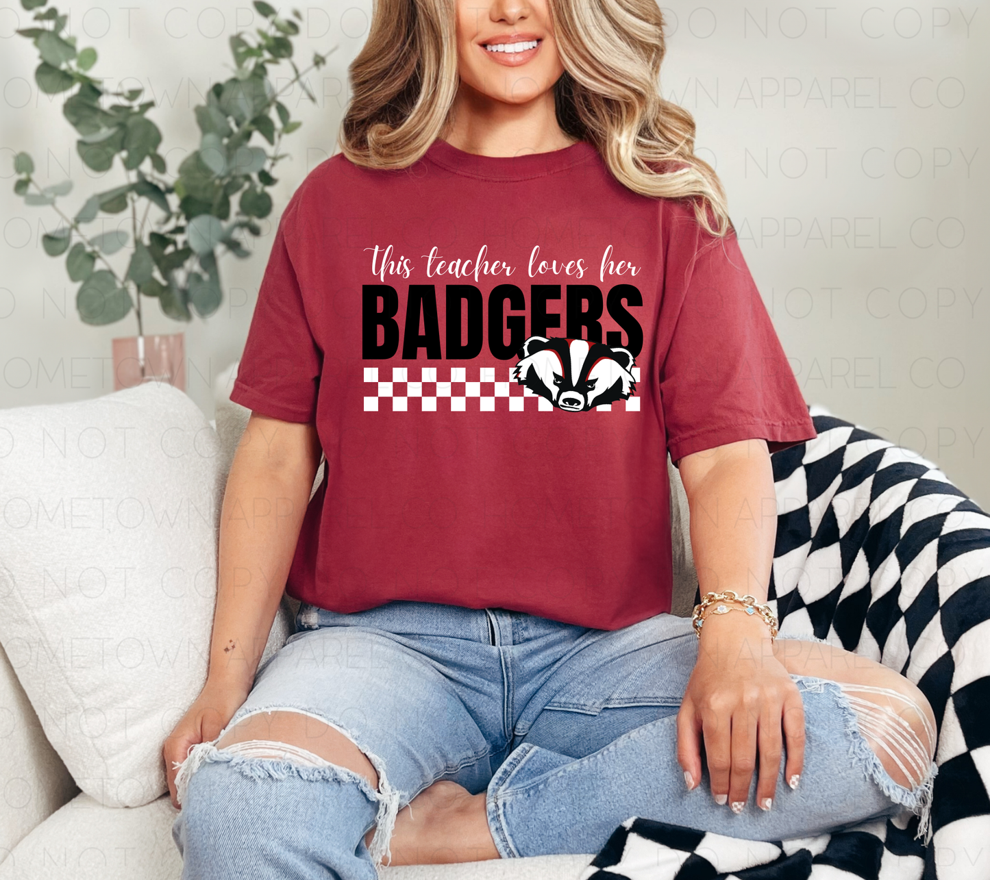 This Teacher Loves Her Badgers Tee