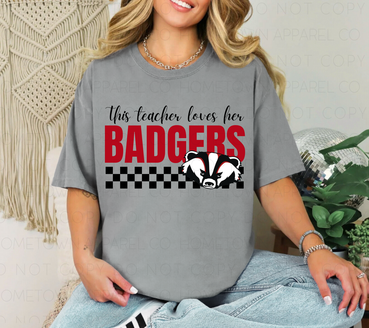 This Teacher Loves Her Badgers Tee