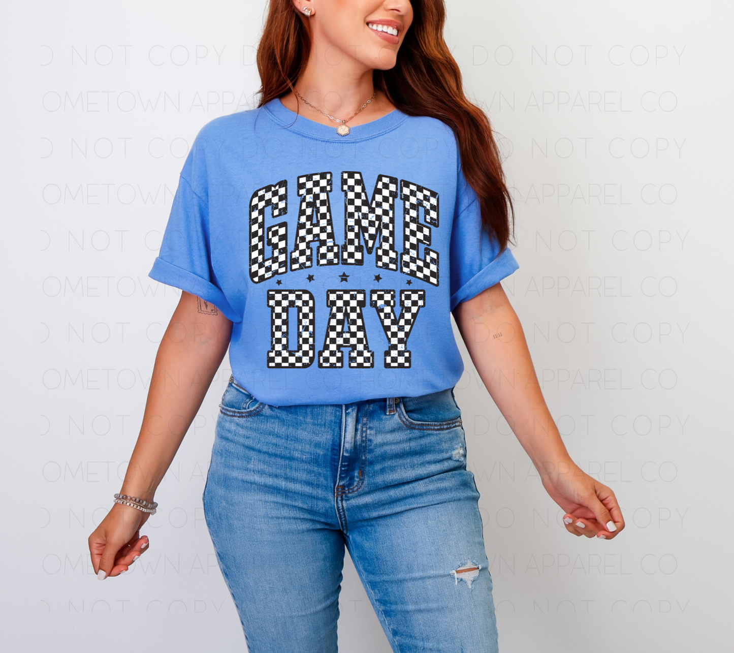 Checkered Game Day Tee