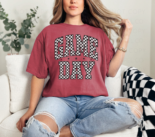 Checkered Game Day Tee