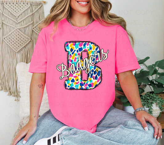 Bright "B" Badgers Tee
