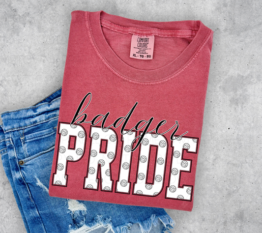 Badger Pride Volleyball Tee