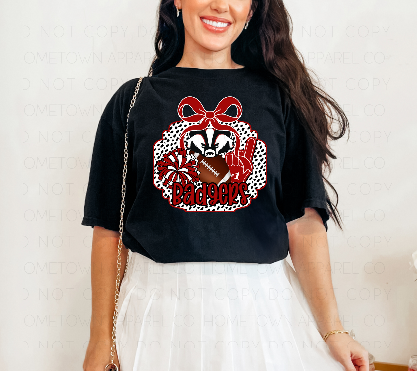 Badgers Spirit Bow Tee
