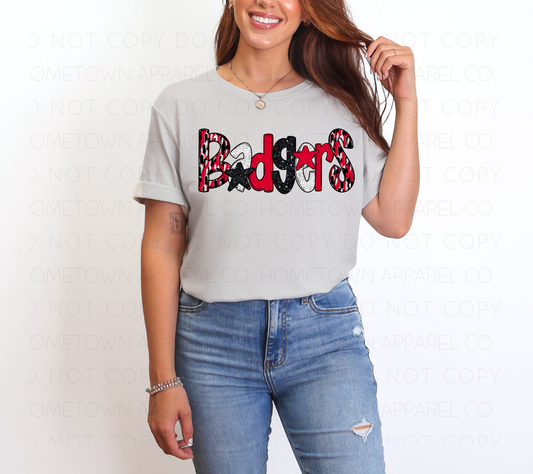 Badgers Doodle Tee